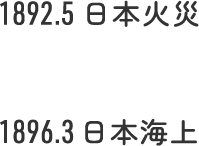 1892.5日本火災 1896.3 日本海上